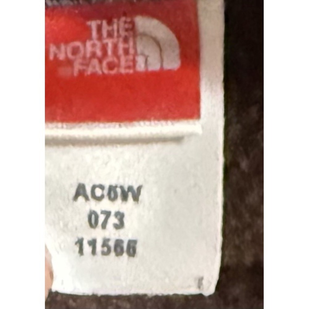 The North Face Denali Jacket Womens Small Brown Full Zip Mock Neck Fleece Logo - Picture 10 of 10